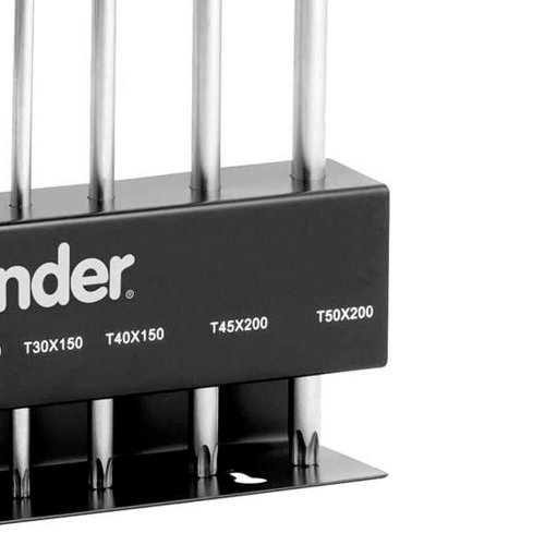 Jogo de Chave Torx T10 à T50 com Cabo "T" 9 peças - Vonder