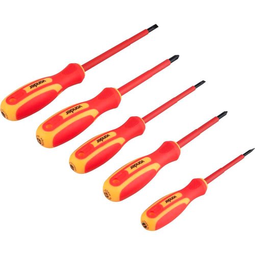 Jogo de Chaves de Fenda/ Phillips com 5 peças IEC60900 - Vonder