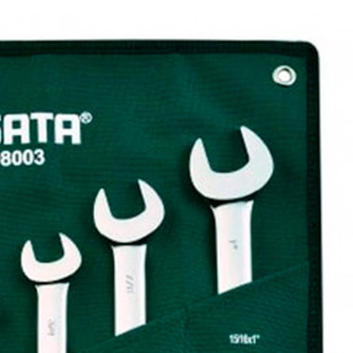 Jogo de Chaves Fixas 1/4" x 5/16" a 15/16" x 1" 7 Peças - Sata