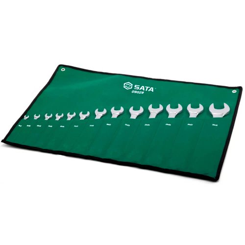Jogo de Chaves Fixas 6x7 à 30x32mm - 13 Peças - Sata