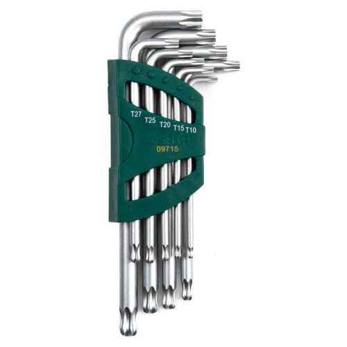 Jogo de Chaves Hexagonais Torx Longa 9 peças - Sata