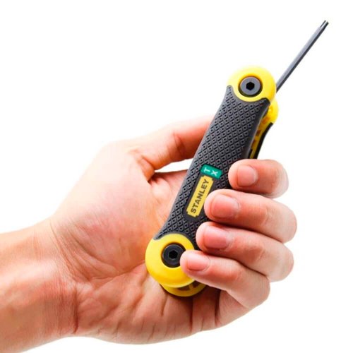 Jogo de Chaves Torx 8 Peças - Canivete Borracha - Stanley