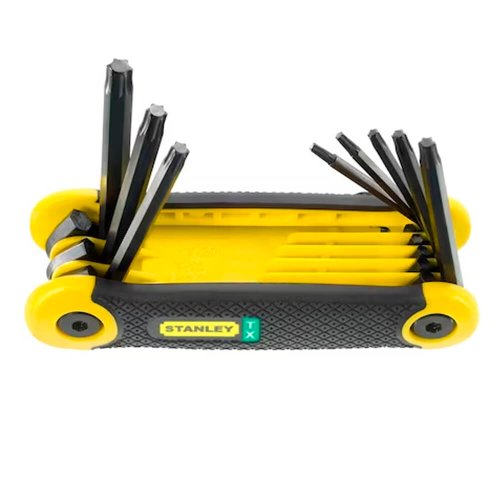 Jogo de Chaves Torx 8 Peças - Canivete Borracha - Stanley