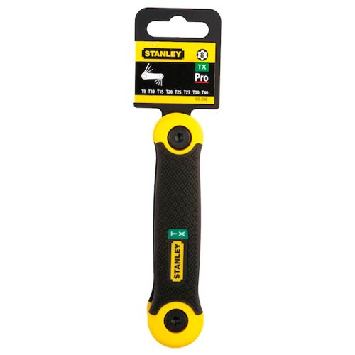 Jogo de Chaves Torx 8 Peças - Canivete Borracha - Stanley