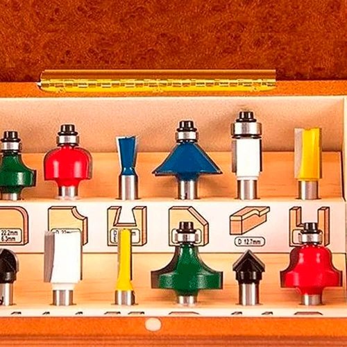 Jogo de Fresas 6 mm com 12 Peças - A-87921 - Makita