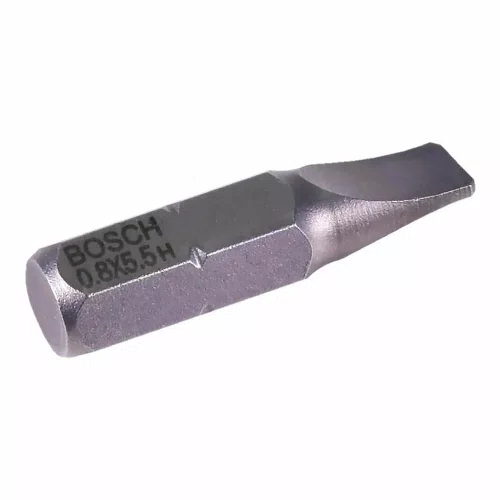 Jogo de Ponta Bits Fenda 25mm 0.8 x 5.5 - 2608521226 - Bosch