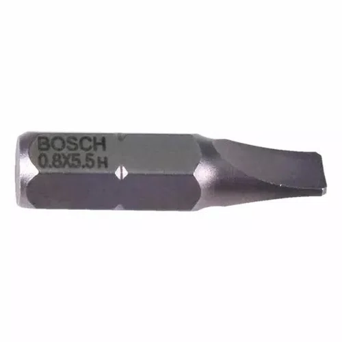 Jogo de Ponta Bits Fenda 25mm 0.8 x 5.5 - 2608521226 - Bosch