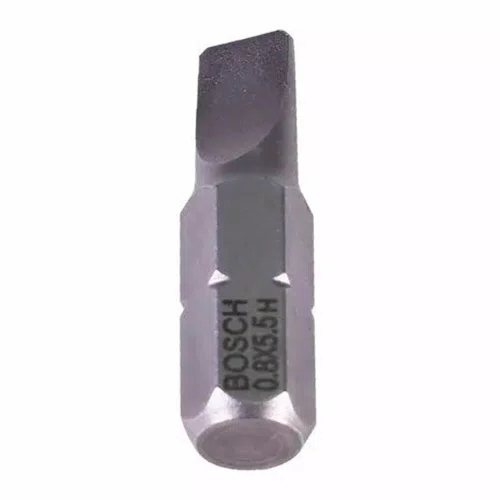 Jogo de Ponta Bits Fenda 25mm 0.8 x 5.5 - 2608521226 - Bosch