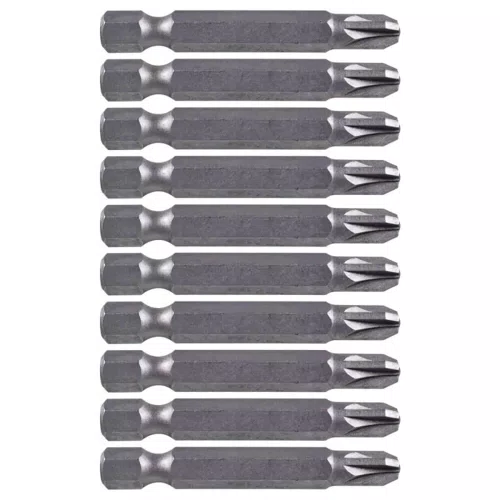 Jogo de Ponta Bits Pozidriv PZ3 x 50mm com 10 peças - 001693-0 - Makita