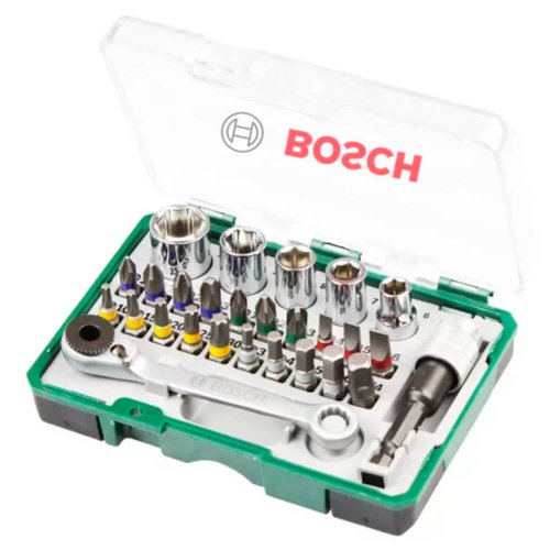 Jogo de Pontas Bits e Soquetes para Parafusar 27 peças - Bosch