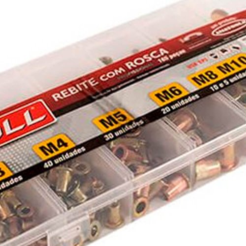 Jogo de Rebite com Rosca M3 a M12 - 246.0047 - Noll