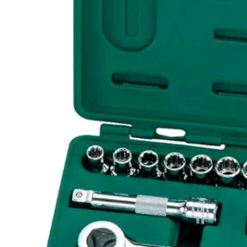 Jogo De Soquete 1/2" 10-24mm Com 17 Peças - Sata