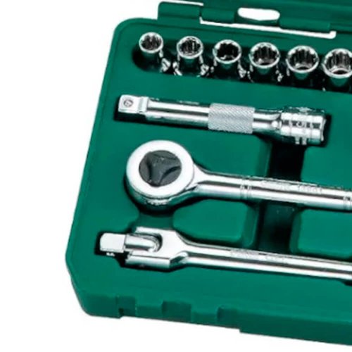 Jogo De Soquete 1/2" 10-24mm Com 17 Peças - Sata
