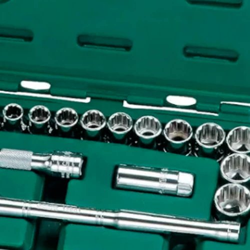 Jogo De Soquete 1/2" 10-24mm Com 17 Peças - Sata
