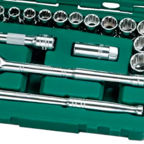 Jogo De Soquete 1/2" 10-24mm Com 17 Peças - Sata