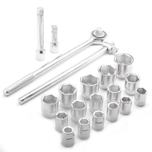 Jogo De Soquete 3/4" 19-50mm com 20 Peças - 135369 - MTX