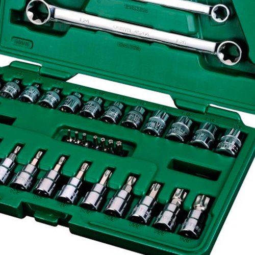 Jogo de Soquete 3/8" Chaves E-Torx 3/8" 35 peças - Sata