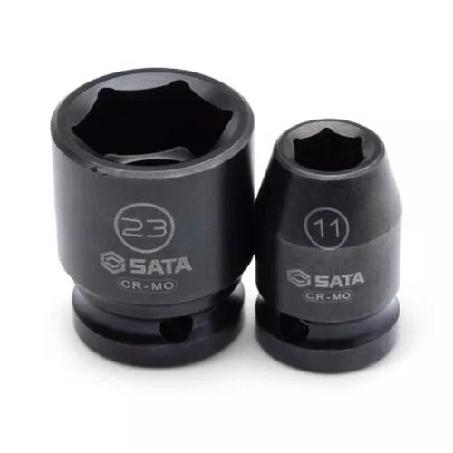 Jogo de Soquete de Impacto Sextavado 1/2" com 12 peças - Sata