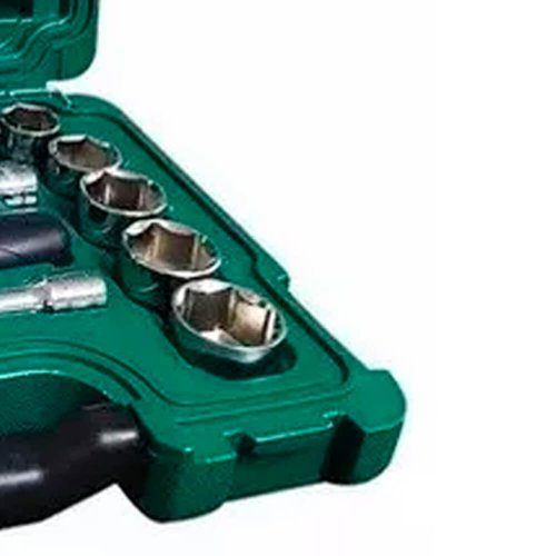 Jogo de Soquete e Chaves 1/2" 33 Peças - ST09099 - Sata