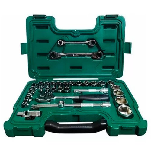 Jogo de Soquete e Chaves 1/2" 33 Peças - ST09099 - Sata