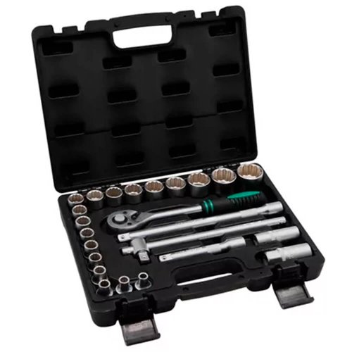 Jogo de Soquete Estirado Encaixe 1/2" 8 a 32mm com 24 peças - Stels