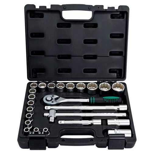 Jogo de Soquete Estirado Encaixe 1/2" 8 a 32mm com 24 peças - Stels