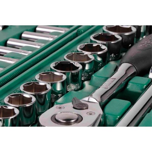 Jogo de Soquete Sextavado 1/4" 1/2" 86 Peças - ST09013SJ - Sata