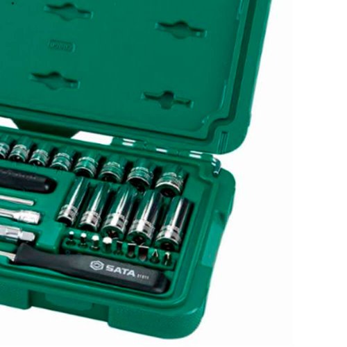 Jogo de Soquete Sextavado 1/4" 36 peças - Sata