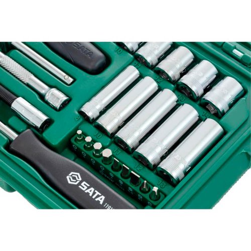Jogo de Soquete Sextavado 1/4" 36 peças - Sata