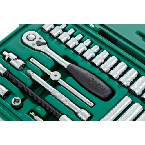 Jogo de Soquete Sextavado 1/4" 36 peças - Sata