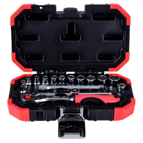 Jogo de Soquete Sextavado 1/4" RED com 16 peças - Gedore