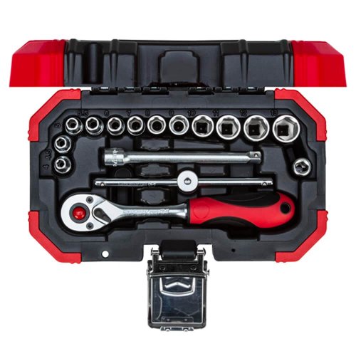 Jogo de Soquete Sextavado 1/4" RED com 16 peças - Gedore