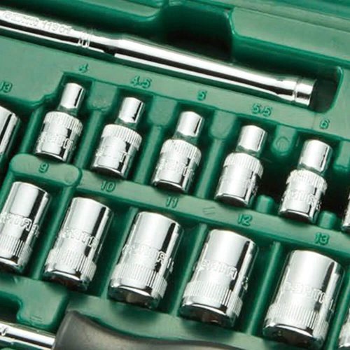 Jogo de Soquetes 1/4" com 20 Peças - Sata