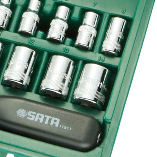 Jogo de Soquetes 1/4" com 20 Peças - Sata