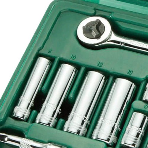 Jogo de Soquetes 1/4" com 20 Peças - Sata