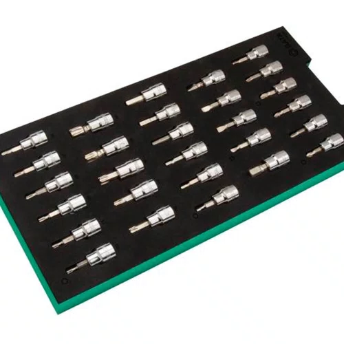 Jogo de Soquetes e Bits 3/8" com 28 peças - Sata