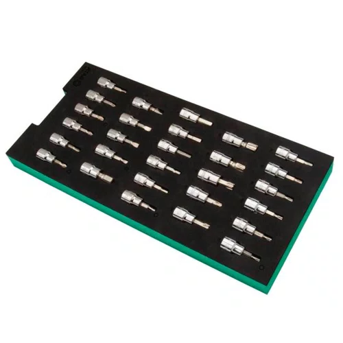 Jogo de Soquetes e Bits 3/8" com 28 peças - Sata