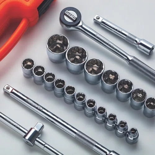 Jogo de Soquetes Estriados 1/2” – 22 peças - Robust