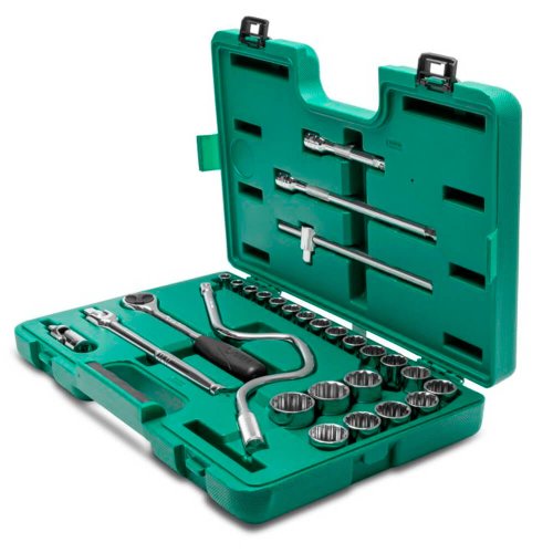 Jogo de Soquetes Estriados 1/2" com 28 peças - Sata