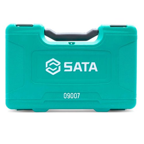 Jogo De Soquetes Sextavados 1/2" Com 58 Peças - Sata