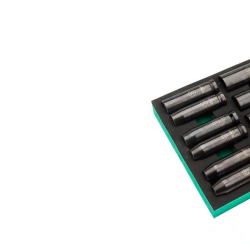 Jogo de Soquetes Sextavados Longos de Impacto 1/2" com 19 peças - Sata