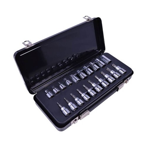Jogo de Soquetes Tipo Torx Com 20 peças 1/2" e 3/8" - Stanley