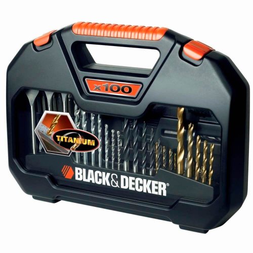 Jogo Furar e Parafusar A7187-XJ - 100 Peças - Black & Decker