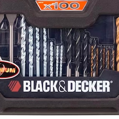 Jogo Furar e Parafusar A7187-XJ - 100 Peças - Black & Decker