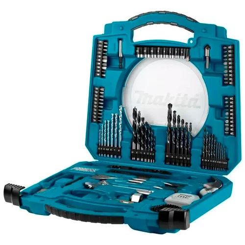 Jogo Kit de Acessórios 103 Peças com Brocas e Soquetes - Makita Jogo Kit de Acessórios 103 Peças com Brocas e Soquetes - Makita