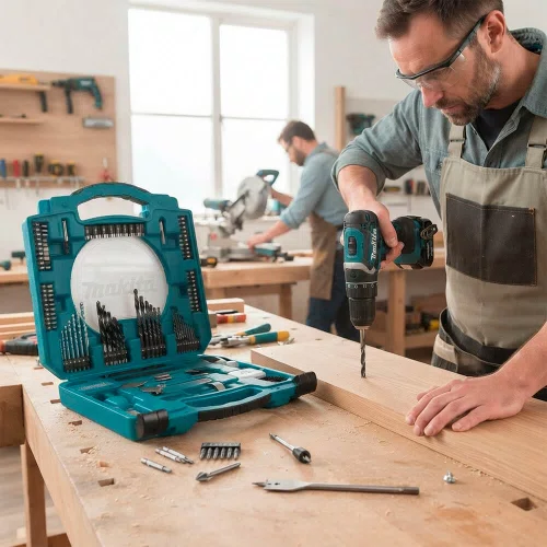 Jogo Kit de Acessórios 103 Peças com Brocas e Soquetes - Makita