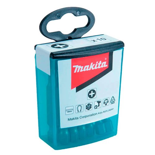 Jogo Ponta Bits com 10 peças Ph 2-50mm - B-26244 - Makita