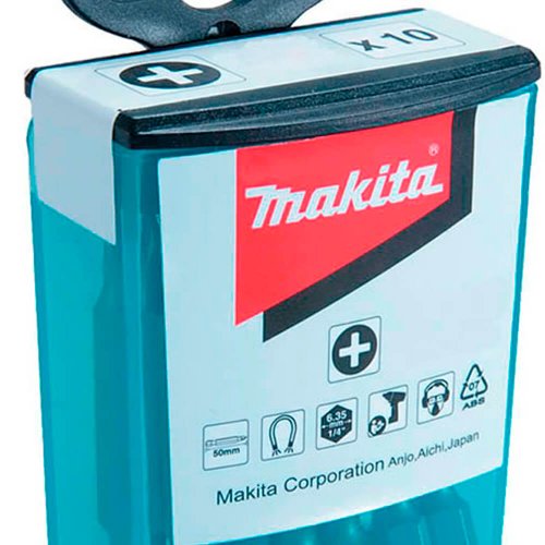 Jogo Ponta Bits com 10 peças Ph 2-50mm - B-26244 - Makita