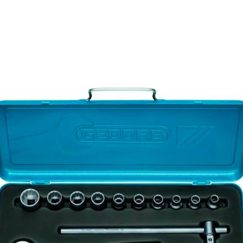 Jogo Soquete 1/2" - 3/8" 12 Peças - Gedore