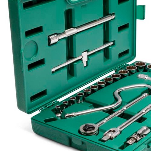 Jogo Soquete Estriados 1/2" com 22 peças - Sata